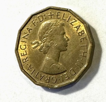 6 pensów, Elżbieta II, 1967, Wielka Brytania