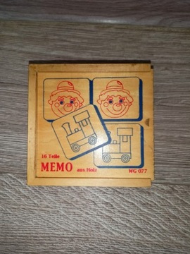 Gra Memory Memo vintage Holz