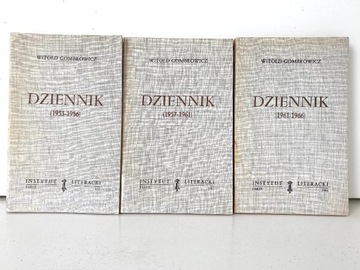 Witold Gombrowicz Dziennik, tomy 1-3