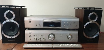 Zestaw stereo DENON + głośniki wharfedale diamond 