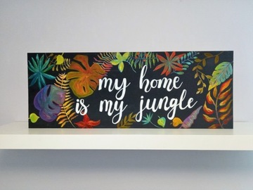 Tabliczka dekoracyjna, tabliczka z napisem HOME