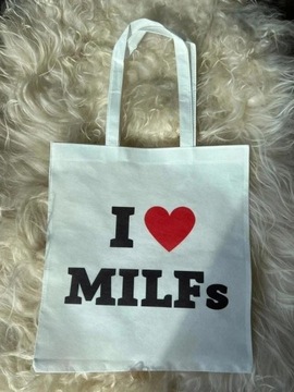 torba i love milfs serce heart tote bag