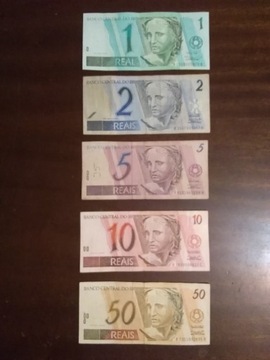 Brazylia zestaw banknotów