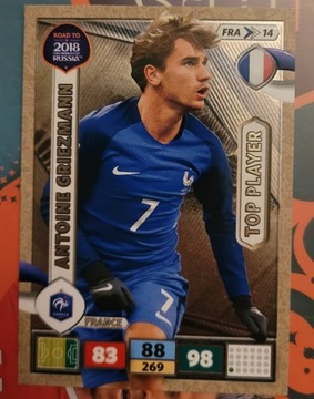 Antoine Griezmann TOP PLAYER panini Road to Russia