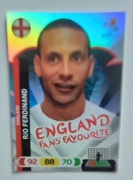 Ferdinand UK Edition Fans EURO 2012 Panini RARE 