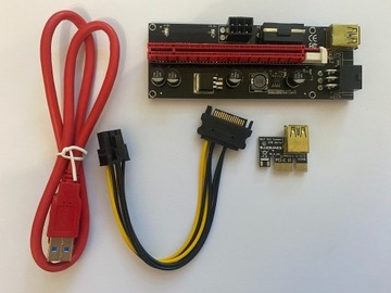 Riser VER009S PCI-E 1X do PCI-E 16x Adapter