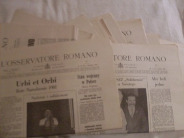 L' Osservatore Romano 1-12 1981 r wydanie polskie