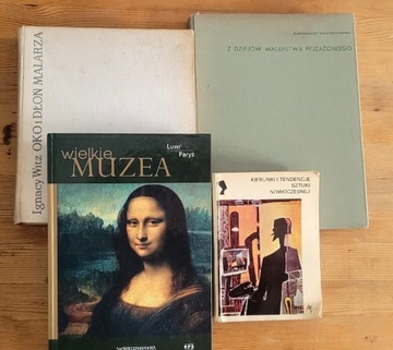 4 książki malarstwo, sztuka, muzea
