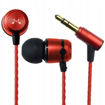 Słuchawki dokanałowe SoundMagic E50 Red