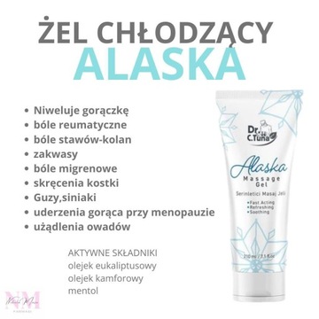 Chłodzący żel do masażu Alaska