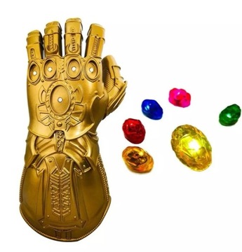 Rękawica nieskończoności Thanos gold kryształki PL
