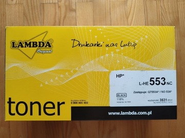 Toner Lambda L-HE553NC zastępuje Q7553A NO53A*