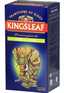 Herbata zielona liść Kingsleaf Imperial Green 100g