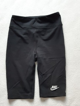 Nike czarne szorty legginsy dziecięce 155-166