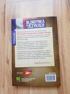 Blondynka na językach kurs francuskiego plus  CD