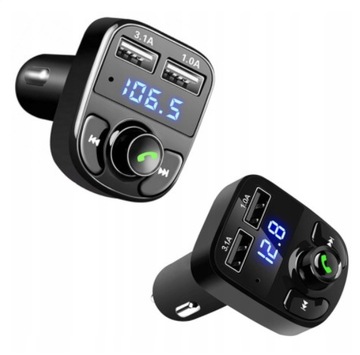 Transmiter Bluetooth Fm Ładowarka 2x Usb Mp3 Sd Sa