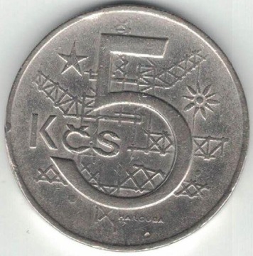 Czechosłowacja 5 koron 1974 nr 4