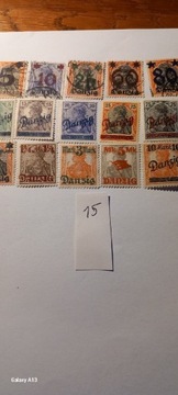 WM Gdańsk znaczki 1920