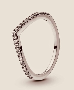 Pierścionek 196316CZ-54 Wishbone Pave Pandora