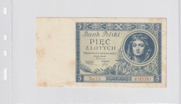 5 Złotych - 2 stycznia 1930 - Seria CH