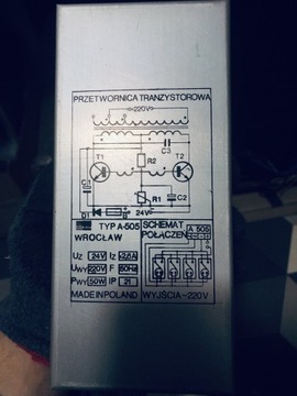 Przetwornica tranzystorowa typ a-505 24v wrocław