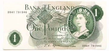 Banknot 1 funt Wielka Brytania - Anglia 1960 P.374