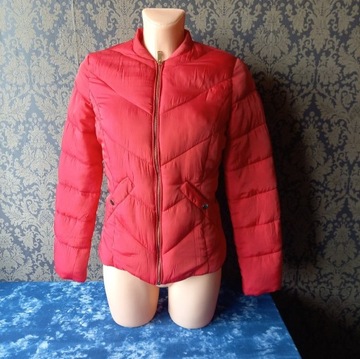czerwona pikowana kurtka xs 