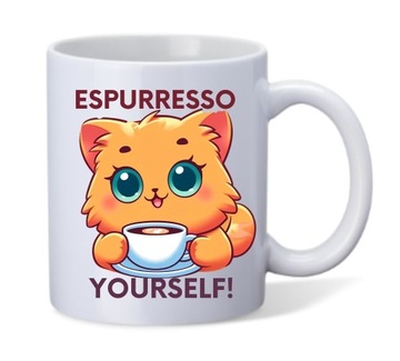 Kubek ceramiczny 330ml z napisem "Espuresso yourself!"