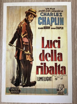 Światła Rampy Ch. Chaplin plakat pocztówka