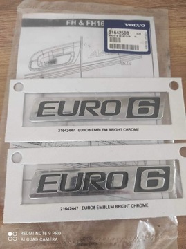 Sprzedam emblemat chromowany euro6 volvo