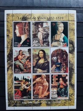 GUINEE - LEONARDO DA VINCI - SZTUKA - ARKUSZ