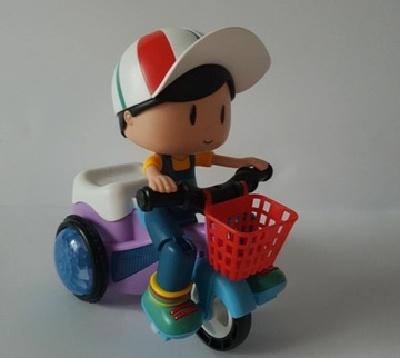 Chłopiec na rowerku Super zabawka 