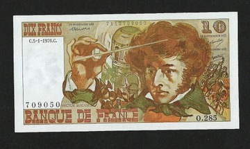 FRANCJA 10 FRANKÓW 1976 PICK-150c 1976-78 UNC