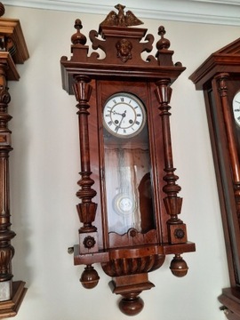 Stary zegar Gustav Becker GB pełnopłytowy 1897