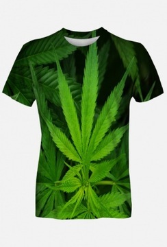 Koszulka fulprint GANJA Marihuana