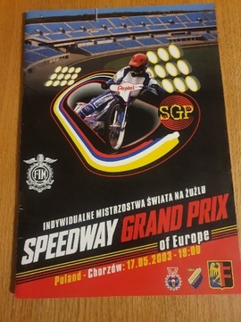 Program Grand Prix Chorzów 2003