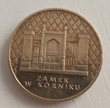 2 zl. Zamek w Korniku 1998 rok