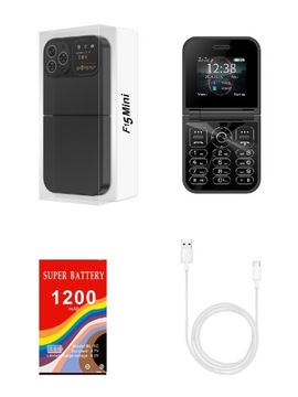 Składany Mini Telefon SERVO F15, Dual SIM, Kamera i Ekran HD, Radio 