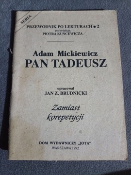 Przewodnik po lekturach - Mickiewicz - Pan Tadeusz