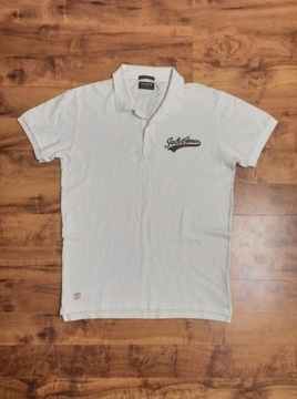 Koszulka Polo vintage Jack&Jones L, 100% bawełna