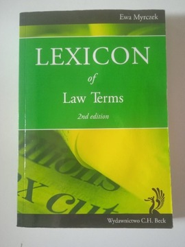 Lexicon of law terms. 2nd edition 
