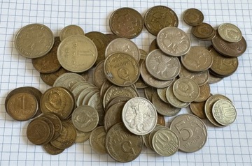 Zestaw monet ZSRR i Rosji