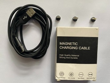 Ładowarka magnetyczna 3 w 1 [Lightning,Typ-C,Micro USB]
