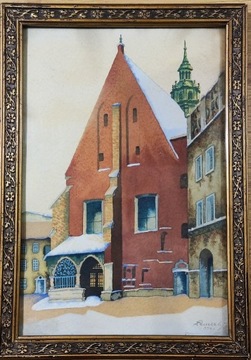 Kościół św. Barbary w Krakowie, akwar. sygn. 1932