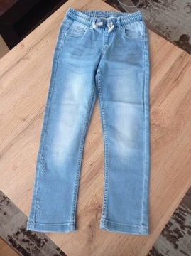 Spodnie jeansowe dla dziewczynki, rozmiar 122