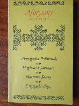 Aforyzmy japońskie (Natsume Soseki...)