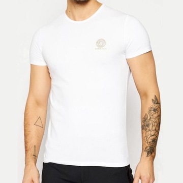 Versace nowy T-shirt oryginał z logo r.L biała