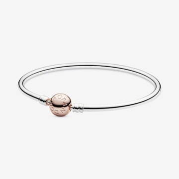 Nowa bransoletka PANDORA moments bangle rose 17