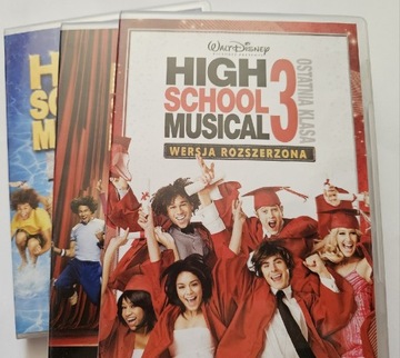 High School Musical zestaw 3 dvd Disney Zac Efron