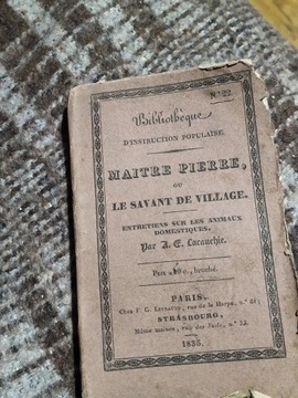 1835 rok wyd Maitre Pierre ou Le Savant de Village